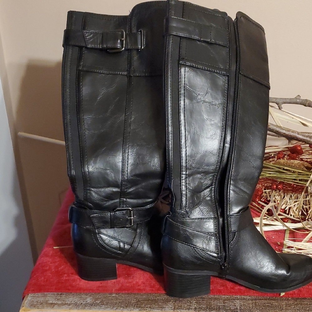 Black Knee-High Boots